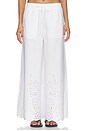 view 1 of 6 Embroidered Wide Leg Pant in Sugar