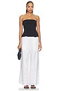 view 5 of 6 Embroidered Wide Leg Pant in Sugar