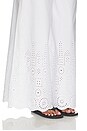 view 6 of 6 Embroidered Wide Leg Pant in Sugar