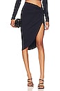 view 1 of 4 Knotted Midi Skirt in Midnight