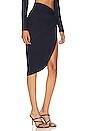 view 2 of 4 Knotted Midi Skirt in Midnight
