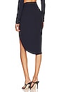 view 3 of 4 Knotted Midi Skirt in Midnight