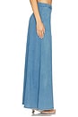 view 3 of 6 Stretch Denim Slit Skirt in Light Denim