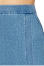 view 6 of 6 Stretch Denim Slit Skirt in Light Denim