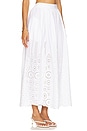 view 2 of 6 Embroidered Poplin Maxi Skirt in Sugar