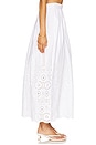 view 3 of 6 Embroidered Poplin Maxi Skirt in Sugar