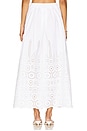 view 4 of 6 Embroidered Poplin Maxi Skirt in Sugar