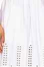 view 6 of 6 Embroidered Poplin Maxi Skirt in Sugar