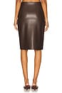 view 4 of 6 Faux Leather Pencil Skirt in Java