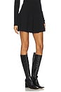 view 2 of 6 Double Knit Pleated Skirt in Black