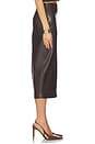 view 2 of 6 Faux Leather Slit Skirt in Java