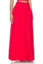 view 2 of 6 Drop Waist Skirt in Perfect Red