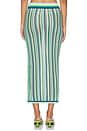 view 4 of 6 Stripe Sweater Midi Skirt in Nightlife & Fern
