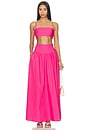 view 5 of 6 Poplin Drop Waist Skirt in Boom