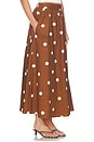 view 2 of 6 Polka Dot Poplin Midi Skirt in Toast & Sugar