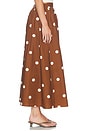 view 3 of 6 Polka Dot Poplin Midi Skirt in Toast & Sugar