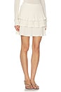 view 2 of 6 Light Merino Tiered Sweater Skirt in Belgian Cream