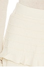 view 7 of 6 Light Merino Tiered Sweater Skirt in Belgian Cream