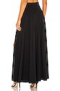 view 3 of 4 High Waisted Slit Maxi Skirt in Black