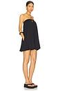view 2 of 3 Gathered Bubble Romper in Black