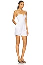 view 2 of 3 Stretch Linen V Wire Romper in Sugar