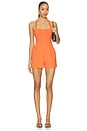 view 1 of 3 Wire Strap Tie Romper in Apricot
