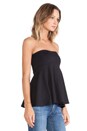 view 2 of 4 Tube Flare Top in Black