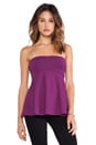 view 1 of 3 Tube Flare Top in Berry