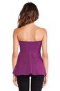 view 3 of 3 Tube Flare Top in Berry