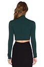 view 3 of 3 Turtleneck Crop Top in Pine
