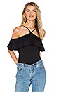 view 1 of 4 ТОП С ВОЛАНОМ in Black