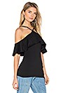 view 2 of 4 ТОП С ВОЛАНОМ in Black