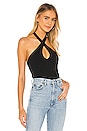 view 1 of 4 Keyhole Halter Top in Black