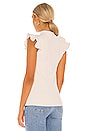 view 3 of 4 Ruffle Mock Neck Top in Blanched Almond