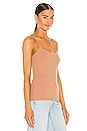 view 2 of 4 Thin Strap Racer Back Tank in Malt