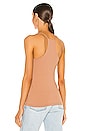 view 3 of 4 Thin Strap Racer Back Tank in Malt