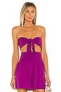 view 1 of 5 Reversible Crop Bow Top in Ultraviolet