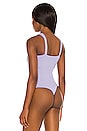 view 4 of 5 Twist Front Tank Bodysuit in Sweet Lavender