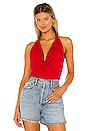view 1 of 4 Cowl Halter Top in Perfect Red