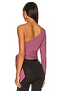 view 4 of 5 One Arm Tie Waist Top in Amethyst