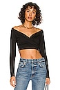 view 1 of 4 Wrap Top in Black