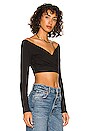 view 2 of 4 Wrap Top in Black