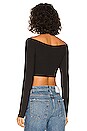 view 3 of 4 Wrap Top in Black
