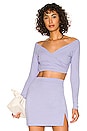 view 1 of 4 Wrap Top in Sweet Lavender