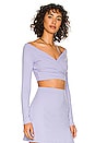 view 2 of 4 Wrap Top in Sweet Lavender