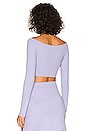 view 3 of 4 Wrap Top in Sweet Lavender