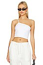 view 1 of 4 One Shoulder Crop Top in Sugar