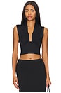 view 1 of 4 Square Wire Sleeveless Top in Black