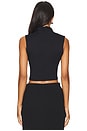 view 3 of 4 Square Wire Sleeveless Top in Black