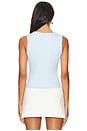 view 3 of 4 Crew Sleeveless Top in Cerulean